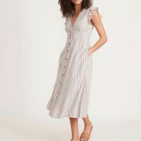 Marine Layer Dresses & Skirts - Marine Layer Camila Midi Dress muted stripe Size Small